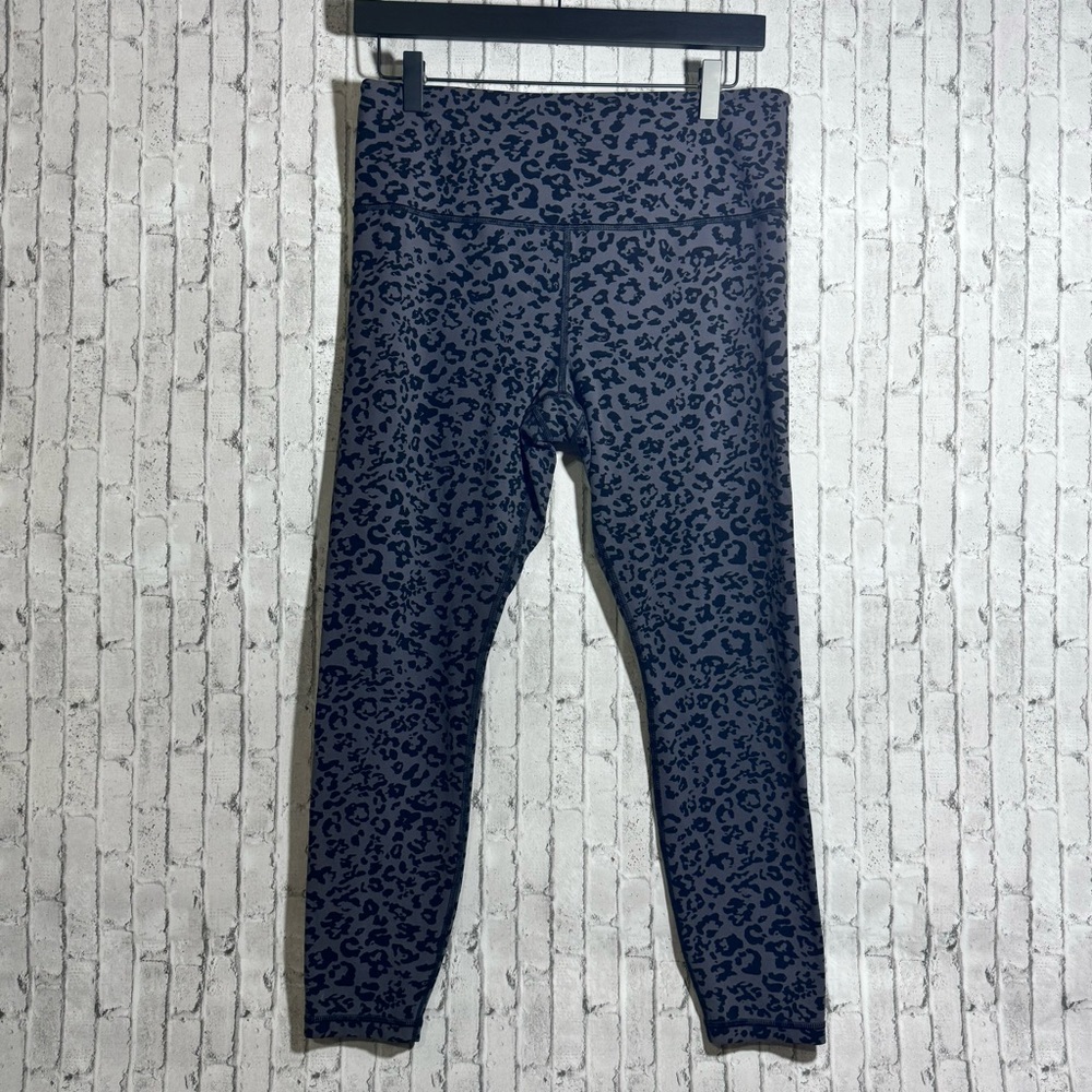 Athleta full length leopard print leggings Women’s Large Petite LP
